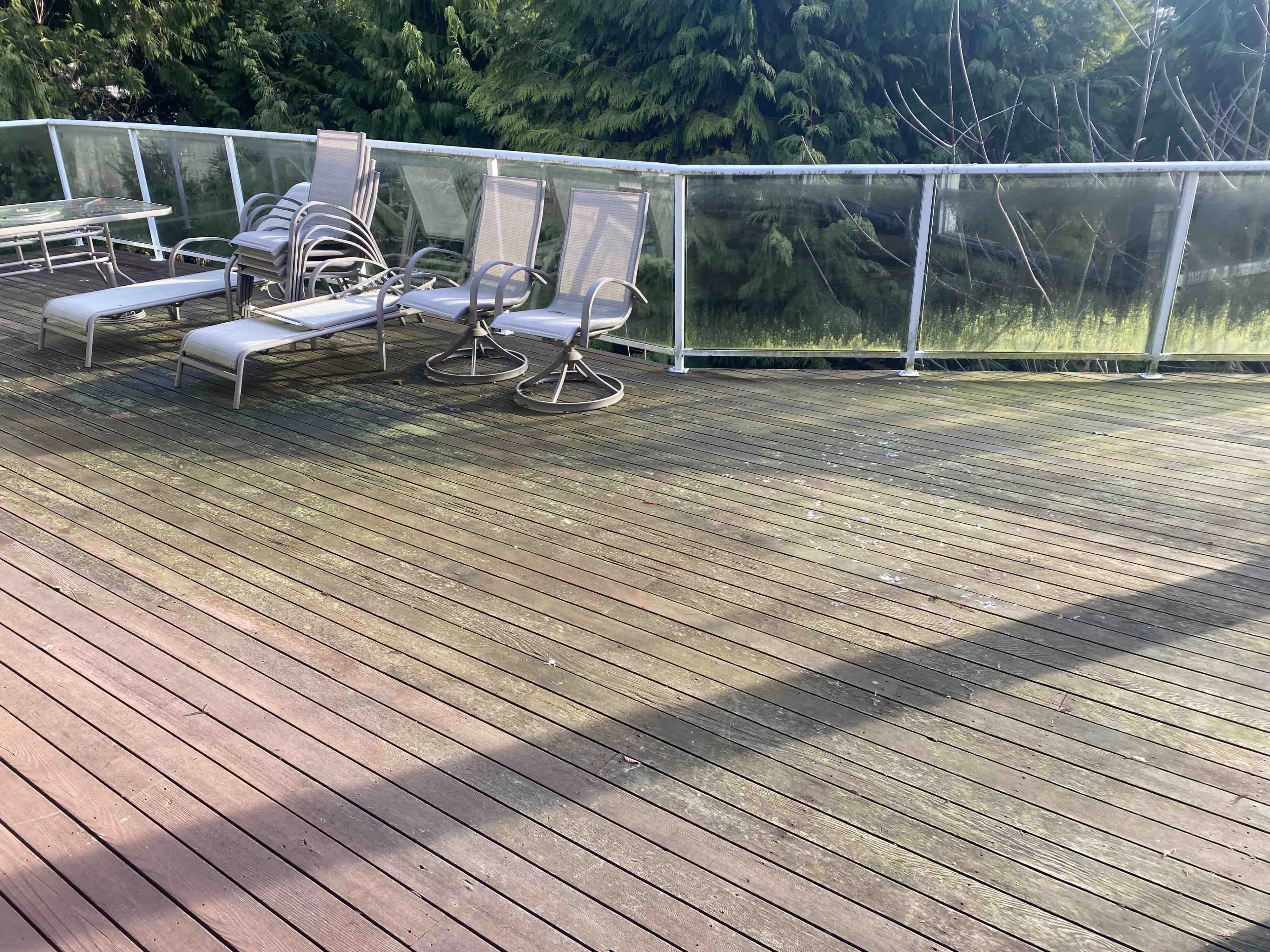 Before Deck Cleaning